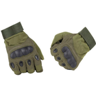 Тактичні рукавички з закритими пальцями, Зелений, M - зображення 8