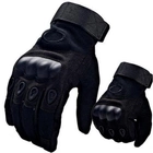 Тактические перчатки с закрытыми пальцами, Черный, XL - изображение 6