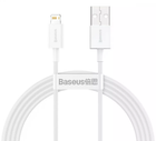 Кабель для зарядки Baseus CALYS-02 Superior Series Fast Charging Lightning 2.4A, 0,25 м white