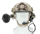 Комплект Активні навушники Earmor M32 MOD3 + Кріплення на шолом "Чебурашка" OD/Олива - зображення 3