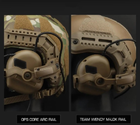 Комплект Активные наушники Earmor M32 MOD3 + Крепления на шлем «Чебурашка» Койот - изображение 4