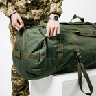 Баул рюкзак сумка тактическая Хаки 120 литров. Оксфорд 600-D водонепроницаемый - изображение 10