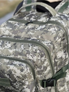 Тактический рюкзак 40 литров армейский рюкзак тактический Пиксель ВСУ военный крепкий штурмовой рюкзак - изображение 6