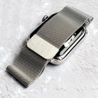 Металический ремешок для Apple Watch Milanese loop 42/44/45/49 mm стальной