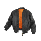 Тактична двостороння куртка бомбер Mil-Tec ma1 Black 10403002 розмір XL - зображення 4