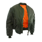 Тактическая двусторонняя куртка бомбер Mil-Tec ma1 олива 10403001 размер 2XL - изображение 4