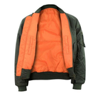 Тактическая двусторонняя куртка бомбер Mil-Tec ma1 олива 10403001 размер XL - изображение 5