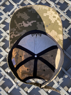 Тактична Кепка піксель ЗСУ, Бейсболка піксель з тризубом, Літня армійська кепка регульована - зображення 4