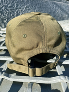 Тактическая Кепка олива ВСУ, Бейсболка оливковая с трезубцем, Летняя армейская кепка регулируемая - изображение 3