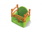 Дитячі пластикові гойдалки DOLONI TOYS 0152/1 підвісні до 30 кг Оранжево-Зелений