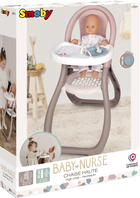 Krzesełko do karmienia Smoby Toys Baby Nurse Szaro/różowy (7600220370) - obraz 3