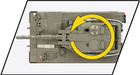 Klocki konstrukcyjne Cobi Czołg Merkava Mk 1 825 elementów (COBI-2621) - obraz 4