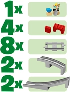 Zestaw klocków LEGO DUPLO Tory kolejowe i wiadukt 26 elementów (10872) - obraz 6