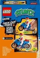 Zestaw klocków LEGO City Stuntz Rakietowy motocykl kaskaderski 14 elementów (60298) - obraz 8