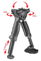 Рукоятка передня FAB Defense T-POD-G2 поворотна, з сошками - зображення 3