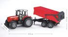 Bruder Massey Ferguson 7480 1:16 traktor z przyczepą (02045) - obraz 3