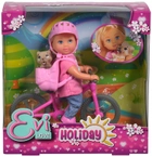 Ляльковий набір Simba Toys Еві Холідей На велосипеді Evi Love 12 см зі собачкою й аксесуарами (5733273) (4006592030858) - зображення 3