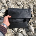 Тактическая кожаная сумка с кобурой, мужской мессенджер, барсетка Черный - изображение 3