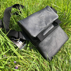Тактическая кожаная сумка с кобурой, мужской мессенджер, барсетка Черный - изображение 5