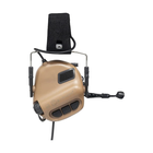 Навушники тактичні активні з мікрофоном Earmor M32 MOD3 Coyote Brown (M32-MOD3-CB) - зображення 2