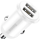 Автомобильное зарядное устройство Baseus Grain Pro Car Charger (Dual USB 4.8A) Быстрая зарядка Зарядка в авто (CCALLP-02) White