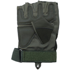 Перчатки тактические без пальцев с защитой (р. L), олива - изображение 2