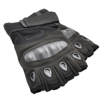 Перчатки без пальцев тактические Oakley (р.M), черные - изображение 5