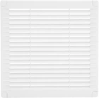Решетка вентиляционная накладная пластиковая с сеткой AirRoxy 200x200 white белая 02-319