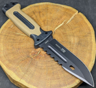 Нескладной тактический нож Tactic туристический охотничий армейский нож с чехлом, огниво и точилка (4048C) - изображение 4