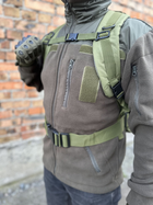 Тактический военный рюкзак с подсумками Military военный рюкзак водоотталкивающий 50 л 52 х 32 х 22 см Олива - изображение 6