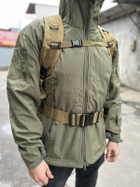 Тактический военный рюкзак с подсумками Military военный рюкзак водоотталкивающий 50 л 52 х 32 х 22 см Койот - изображение 7
