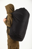 Тактический баул-рюкзак 65 литров Черный Oxford 600 D MELGO влагозащитный вещевой мешок - изображение 4