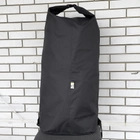 Тактичний рюкзак-баул на 100 літрів Чорний Oxford 600 D Flat вологозахисний речовий мішок MELGO - зображення 1