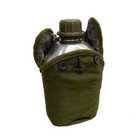Алюмінієва армійська фляга для води 1л у чохлі фляга тактична для військовослужбовців - зображення 3