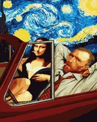 Картины по номерам "Мона Лиза и Ван Гог" Artissimo холст на подрамнике 50x60 см PNX6433