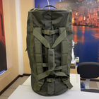 Тактическая сумка-баул 90 л Олива Оксфорд 600 D влагозащитный MELGO - изображение 4