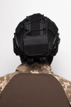 Комплект кавер (чехол) для шлема Fast и подсумок карман (противовес) для аксессуаров на кавер, Черный - изображение 3