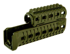Цевье DLG Tactical (DLG-133) для АК-47/74 c 1-ой планкой Picatinny + слоты M-LOK (полимер) олива - изображение 3