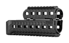 Цевье DLG Tactical (DLG-099) для АК-47/74 c 2-мя планками Picatinny + слоты M-LOK (полимер) черное - изображение 1