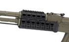 Цевье DLG Tactical (DLG-136) для АК-47/74 c планкой Picatinny + слоты M-LOK (полимер) черное - изображение 9