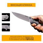 Нож складной Ruike P801-SF Серый - изображение 4