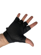 Тактические перчатки без пальцев черные - изображение 3