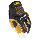 Тактические перчатки Mechanix Wear M-Pact Leather Fingerless Framer без трёх пальцев - изображение 3