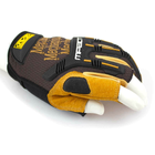 Тактические перчатки Mechanix Wear M-Pact Leather Fingerless Framer без трёх пальцев - изображение 5