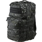 Рюкзак тактичний Kombat UK Medium Assault Pack (40 л) чорний мультикам - зображення 1