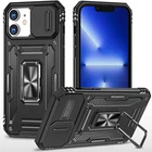 Ударопрочный чехол Camshield Army Ring для Apple iPhone 11 (6.1") Черный / Black Без бренда