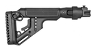 Складаний приклад FAB Defense UAS-AK P для АК з регульованою щокою (полімер) чорний - зображення 5