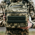 Тактический напашник, сумка ВСУ напашный военный итог на бронежилет, Пиксель - зображення 5