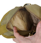 Рюкзак тактичний на одне плече TL74405 Khaki армійський похідний - зображення 4
