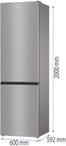 Двокамерний холодильник GORENJE NRK 6202 ES4 - зображення 14
